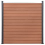 barna WPC kerítéspanelszett 526 x 186 cm