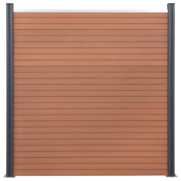 barna WPC kerítéspanelszett 353 x 186 cm