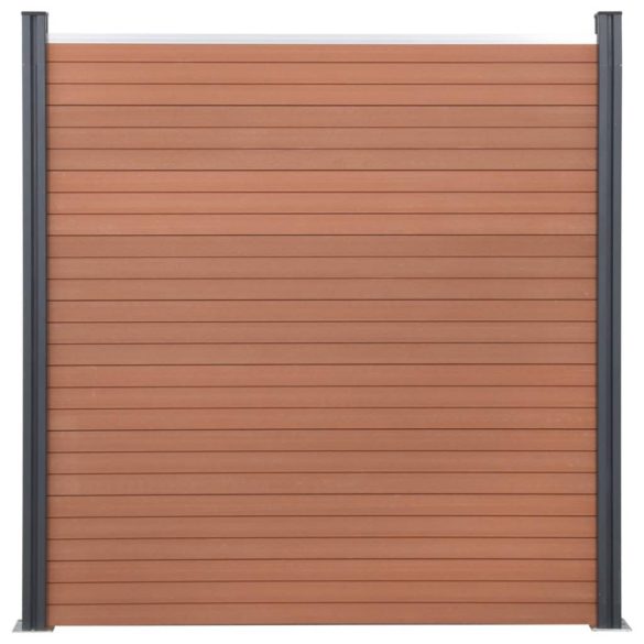 barna WPC kerítéspanelszett 699 x 186 cm