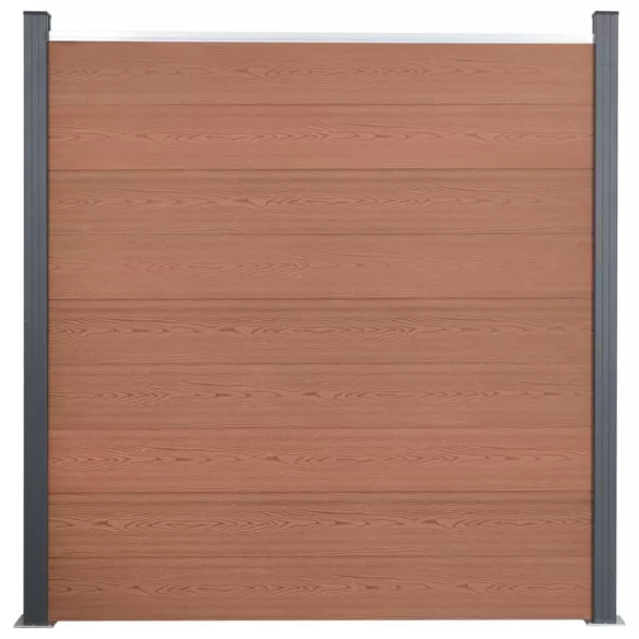 barna WPC kerítéspanelszett 872 x 186 cm
