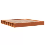 viaszbarna tömör fenyőfa ágy matrac nélkül 200 x 200 cm