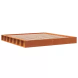 viaszbarna tömör fenyőfa ágy matrac nélkül 180 x 200 cm