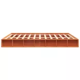 viaszbarna tömör fenyőfa ágy matrac nélkül 180 x 200 cm