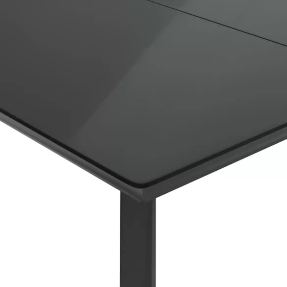 7 részes világosszürke polyrattan kerti étkezőszett párnával