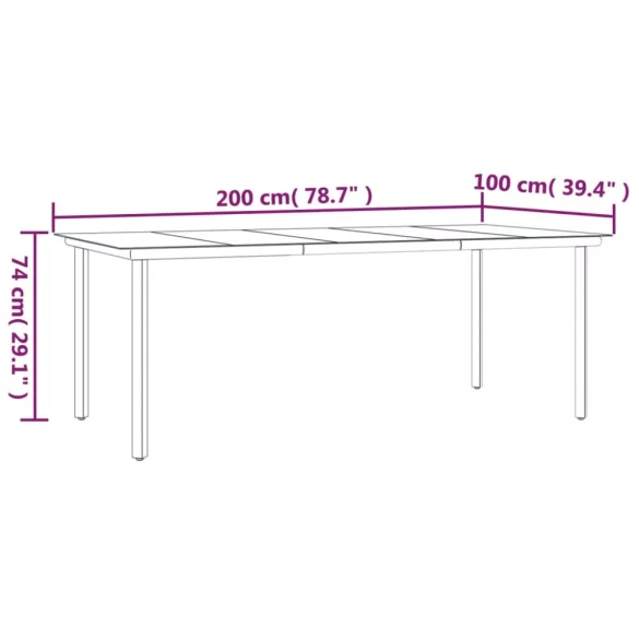 7 részes szürke polyrattan kerti étkezőgarnitúra párnával