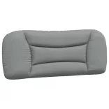 világosszürke szövet ágykeret LED-ekkel matrac nélkül Hvar 100x200cm