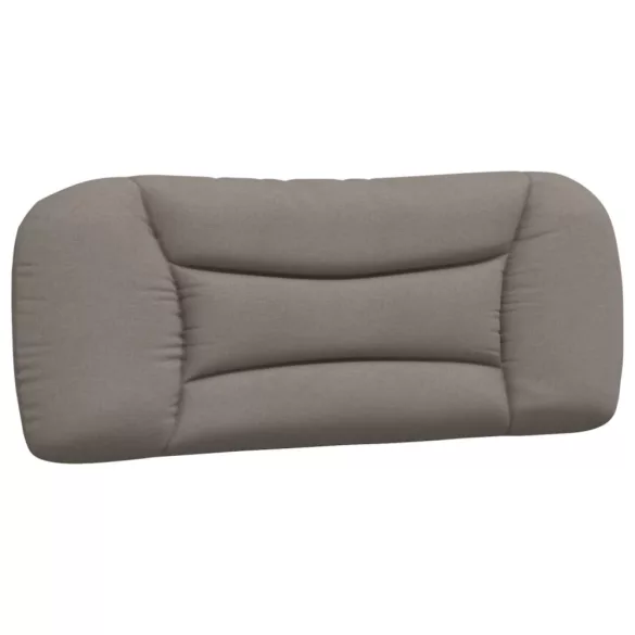 tópszínű szövet ágykeret LED-ekkel matrac nélkül Hvar 100x200 cm