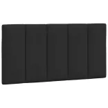 fekete bársony ágykeret LED-ekkel matrac nélkül Hanko 100 x 200 cm