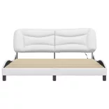 fehér ágykeret LED-ekkel matrac nélkül Hvar 180 x 200 cm