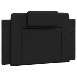 fekete ágykeret Viana LED-ekkel matrac nélkül 80 x 200 cm