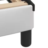 fehér és fekete ágykeret Viana LED-ekkel matrac nélkül 100 x 200 cm