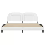 fehér ágykeret Viana LED-ekkel matrac nélkül 180 x 200 cm