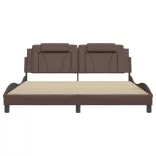 barna ágykeret Viana LED-ekkel matrac nélkül 180 x 200 cm