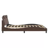 barna ágykeret Viana LED-ekkel matrac nélkül 180 x 200 cm