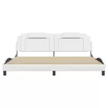 fehér ágykeret Viana LED-ekkel matrac nélkül 200x200 cm