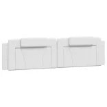 fehér ágykeret Viana LED-ekkel matrac nélkül 200x200 cm