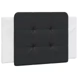 fehér és fekete ágykeret LED-ekkel matrac nélkül Zadar 90 x 200 cm