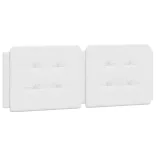 fehér ágykeret LED-ekkel matrac nélkül Zadar 140 x 190 cm