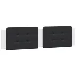 fehér és fekete ágykeret LED-ekkel matrac nélkül Zadar 200x200 cm