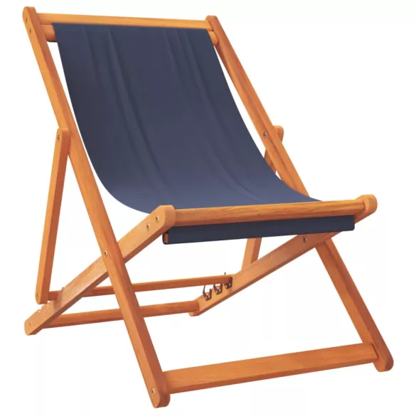 2 db összecsukható kék szövet strandszék