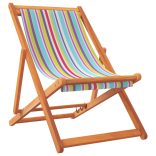 2 db összecsukható többszínű szövet strandszék