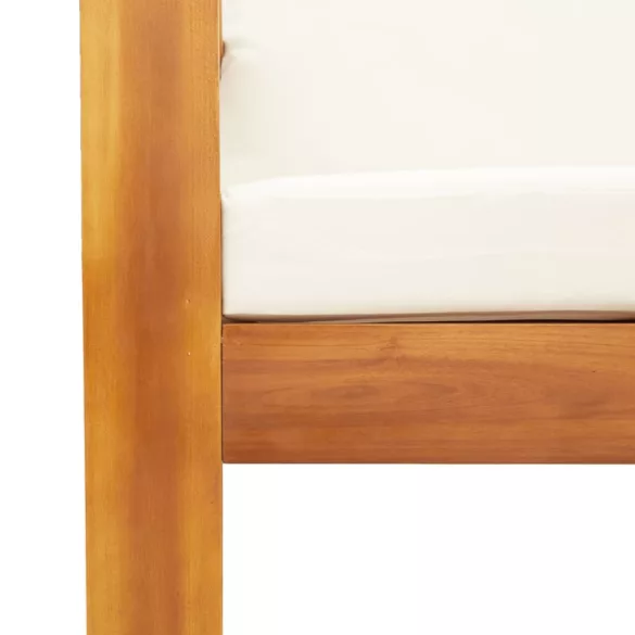 10 részes tömör akácfa kerti ülőgarnitúra párnával