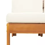 10 részes tömör akácfa kerti ülőgarnitúra párnával