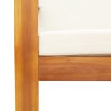 9 részes tömör akácfa kerti kanapészett párnákkal