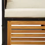 7 részes tömör akácfa kerti ülőgarnitúra párnákkal