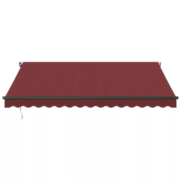 burgundi vörös kézzel kihúzható napellenző 400 x 350 cm