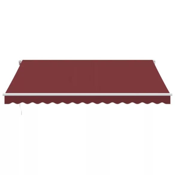 burgundi vörös kézzel kihúzható napellenző 400 x 300 cm