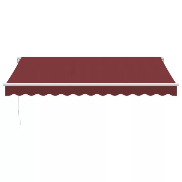 burgundi vörös kézzel kihúzható napellenző 350 x 250 cm