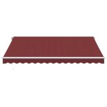 burgundi vörös automata napellenző 400 x 300 cm