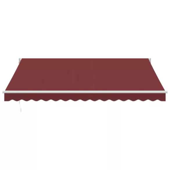 burgundi vörös kézzel kihúzható napellenző 400 x 300 cm