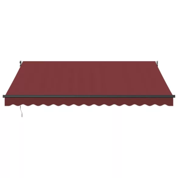 burgundi vörös kézzel kihúzható napellenző 400 x 300 cm