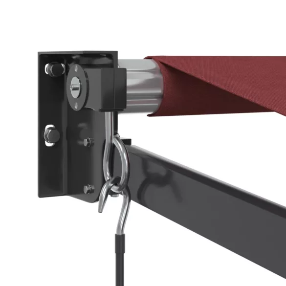 burgundi vörös kézzel kihúzható napellenző 400 x 300 cm