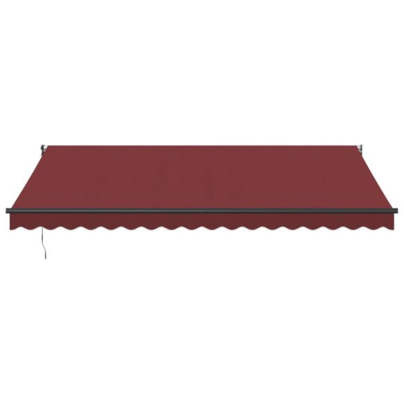 burgundi vörös kézzel kihúzható napellenző 450 x 300 cm