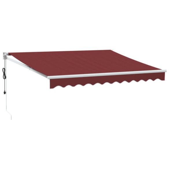 burgundi vörös automata kihúzható napellenző 300 x 250 cm