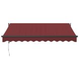 burgundi vörös automata kihúzható napellenző 300 x 250 cm
