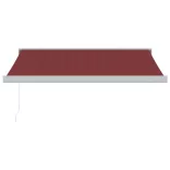 burgundi vörös kézzel kihúzható napellenző 300 x 250 cm