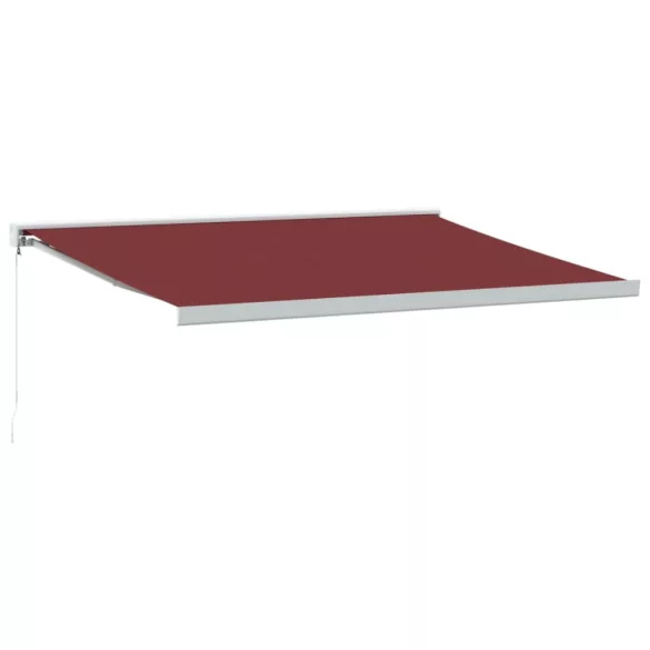 burgundi vörös kézzel kihúzható napellenző 400 x 300 cm