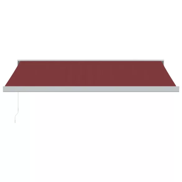 burgundi vörös kézzel kihúzható napellenző 400 x 300 cm