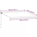 burgundi vörös kézzel kihúzható napellenző 300 x 250 cm