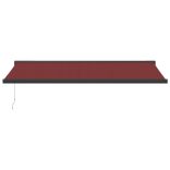 burgundi vörös kézzel kihúzható napellenző 500 x 300 cm