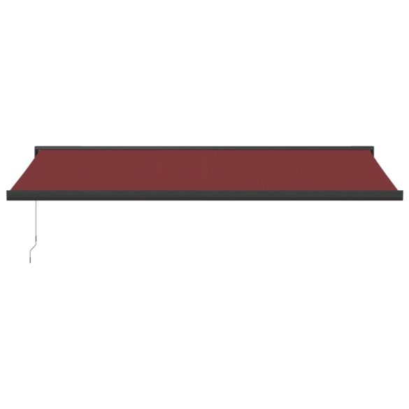 burgundi vörös kézzel kihúzható napellenző 500 x 300 cm