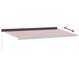 burgundi vörös kézzel kihúzható napellenző 500 x 300 cm