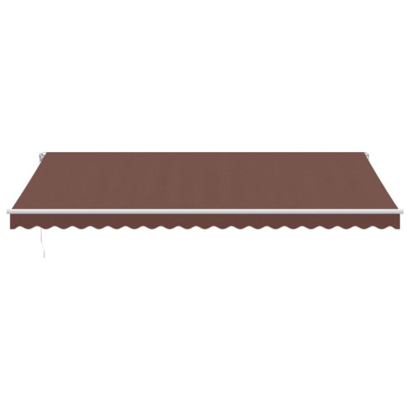 barna kézzel kihúzható napellenző 500 x 350 cm