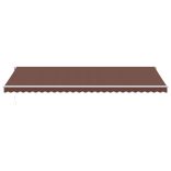 barna kézzel kihúzható napellenző 600 x 350 cm