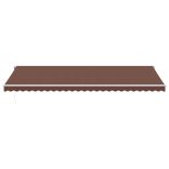 barna automata kihúzható LED-es napellenző 600x350 cm