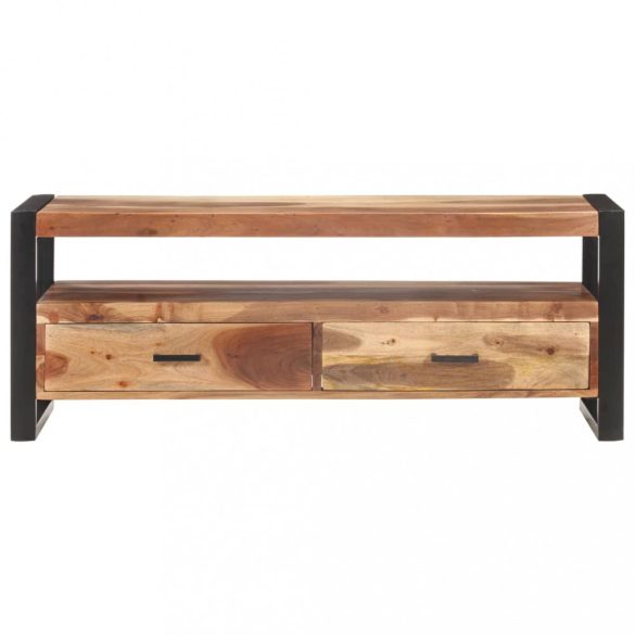 tömör fa TV-szekrény mézszínű felülettel 120 x 35 x 45 cm